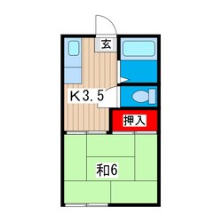 ハイツ清風の物件間取画像